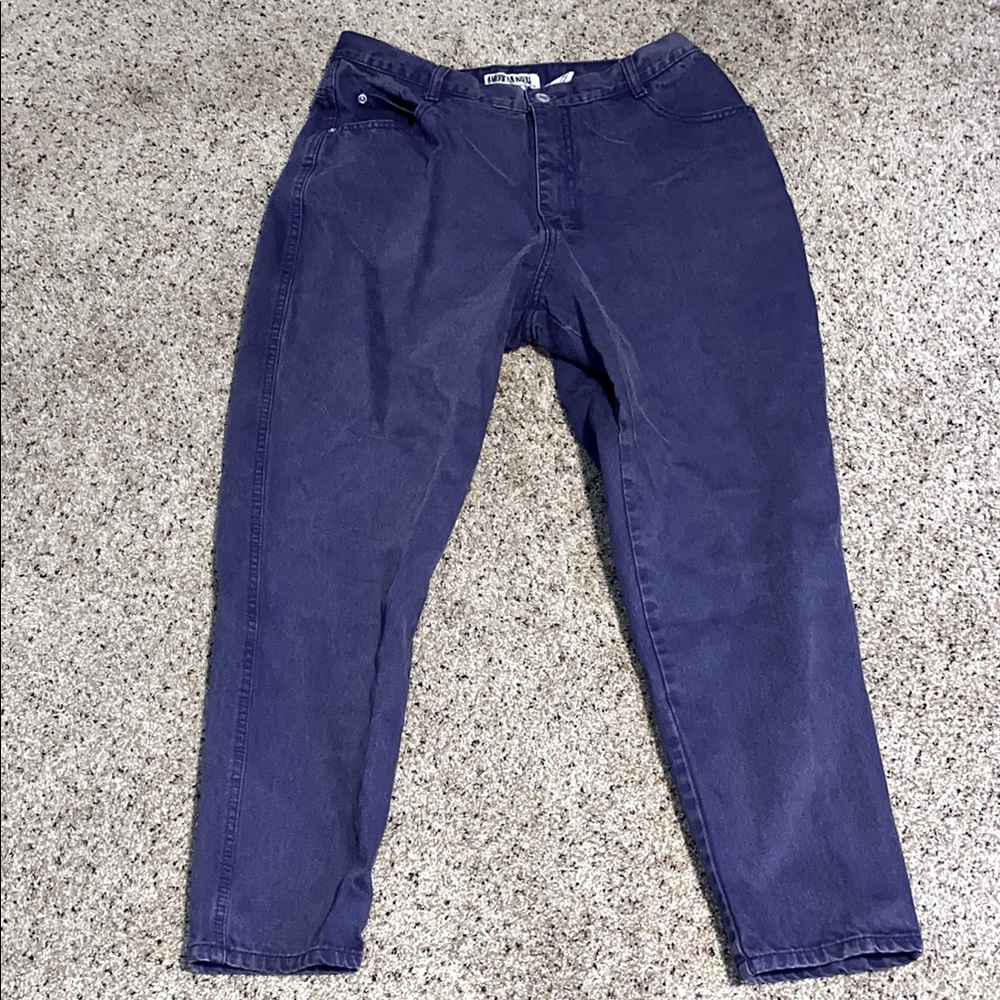 Vintage High-Waisted Purple Jeans